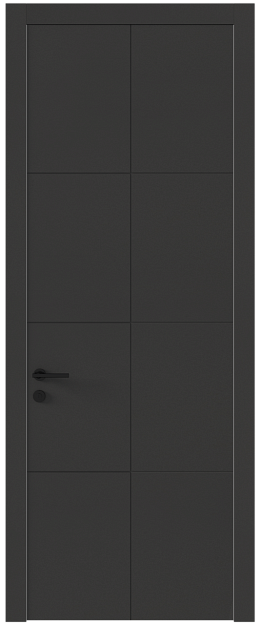 Межкомнатная дверь Tivoli Л-2, Без стекла (ДГ), цвет - Диамант серый