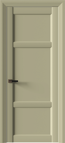 Дверь Siena Neo Classic Decoro Серо-оливковая эмаль (RAL 7032) без стекла