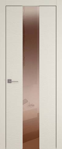Дверь Tivoli Ж-5 Жемчужная эмаль по шпону (RAL 1013) со стеклом