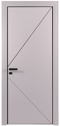 Дверь Pala Moderno Серый Флокс эмаль (RAL 358-71-02) без стекла