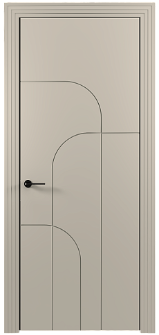 Дверь Arco Moderno Жемчужная эмаль (RAL 1013) без стекла