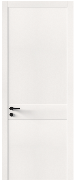 Межкомнатная дверь Tivoli И-2, Без стекла (ДГ), цвет - Белоснежная мягкая шагрень