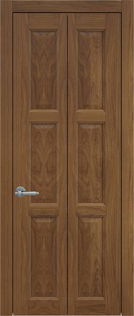 Межкомнатная дверь Porta Classic Milano Книжка, цвет - Итальянский орех, Без стекла (ДГ)