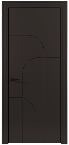 Дверь Arco Moderno Чёрный Базальт эмаль (RAL 040-30-05) без стекла