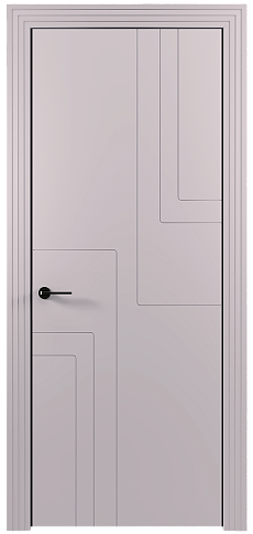 Дверь Futuro Moderno Серый Флокс эмаль (RAL 358-71-02) без стекла