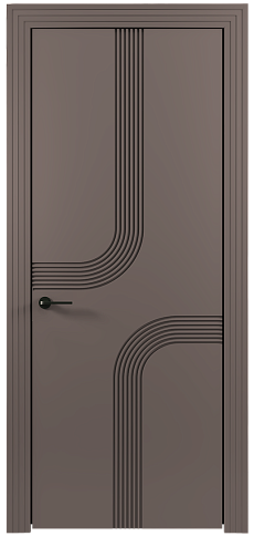 Дверь Armonia Moderno Теплый Серый эмаль (RAL 040-60-05) без стекла