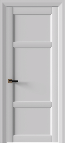 Дверь Siena Neo Classic Decoro Серая эмаль (RAL 7047) без стекла