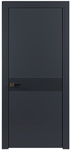 Дверь Tramonto Moderno Графитово-серая эмаль (RAL 7024) без стекла