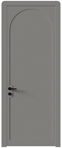 Дверь Luna Moderno Серая стяжка эмаль (RAL 060-60-05) без стекла