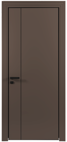 Дверь Piazza Moderno Коричневый Тик эмаль (RAL 050-50-10) без стекла