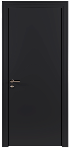 Дверь Tivoli А-4 Черная эмаль (RAL 9004) без стекла