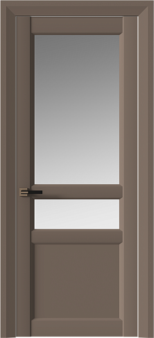 Дверь Imperia-R Neo Classic Decoro Коричневый Тик эмаль (RAL 050-50-10) со стеклом