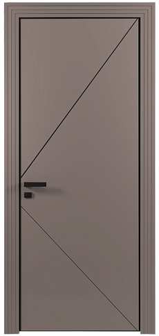 Дверь Pala Moderno Серая стяжка эмаль (RAL 060-60-05) без стекла