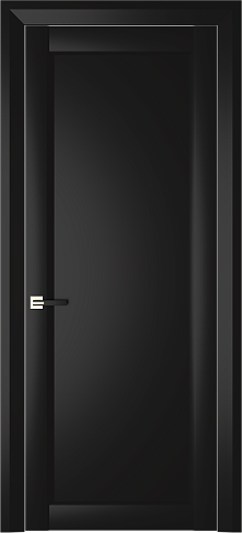 Дверь Domenica Neo Classic Decoro Черная эмаль (RAL 9004) без стекла