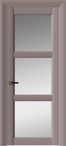Дверь Milano Neo Classic Decoro Серо-Розовый мордовник эмаль (RAL 020-60-05) со стеклом