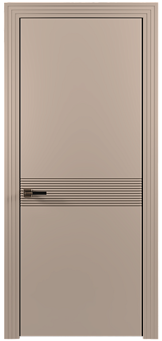 Дверь Tramonto Moderno Бежевое Ядро Миндаля эмаль (RAL 070-85-05) без стекла