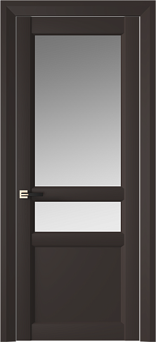 Дверь Imperia-R Neo Classic Decoro Чёрный Базальт эмаль (RAL 040-30-05) со стеклом